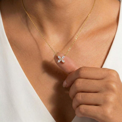 Four-Leaf Clover Pendant Necklace — view 2