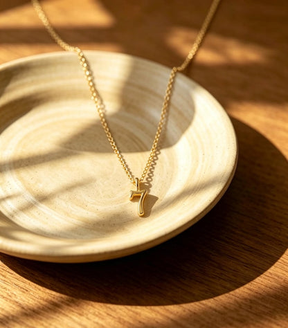 Lucky Number 7 Pendant Necklace — view 2