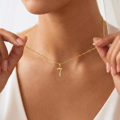 Lucky Number 7 Pendant Necklace — view 6
